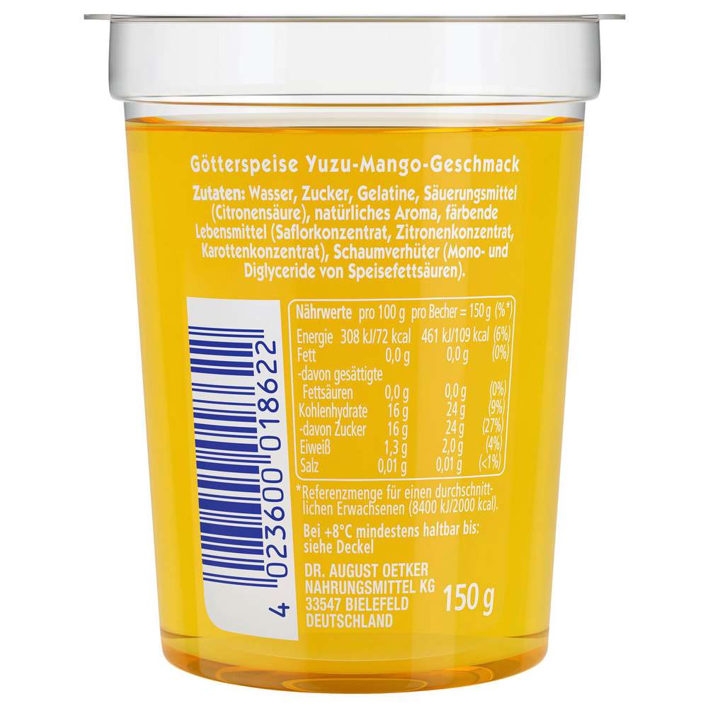 Produktabbildung Dr. Oetker Götterspeise Yuzu-Mango