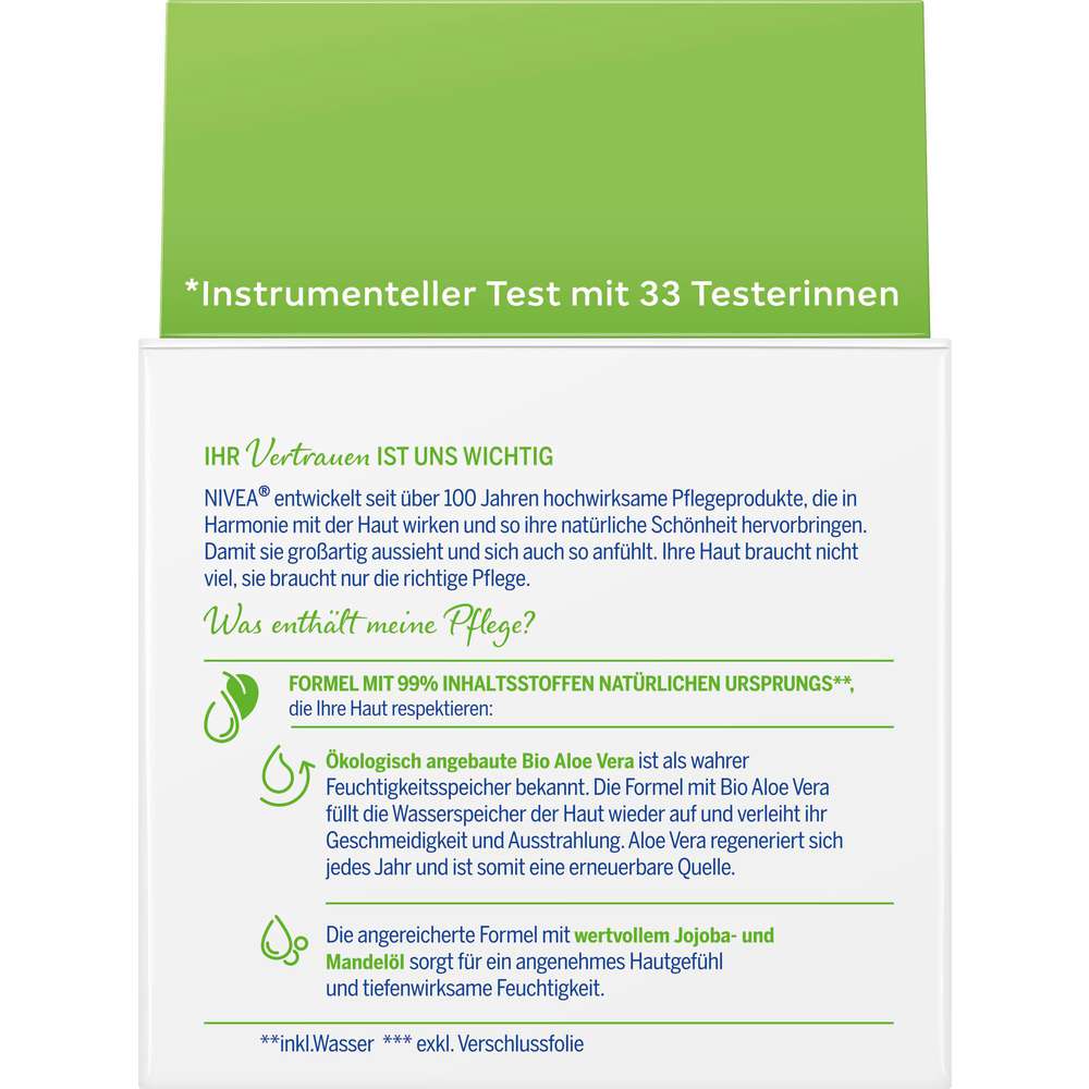 Produktabbildung Nivea Gesichtscreme Natural Balance, Aloe Vera