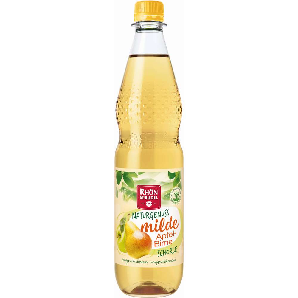 Produktabbildung Rhön Sprudel Apfel-Birne Schorle, 12 x 0,75l