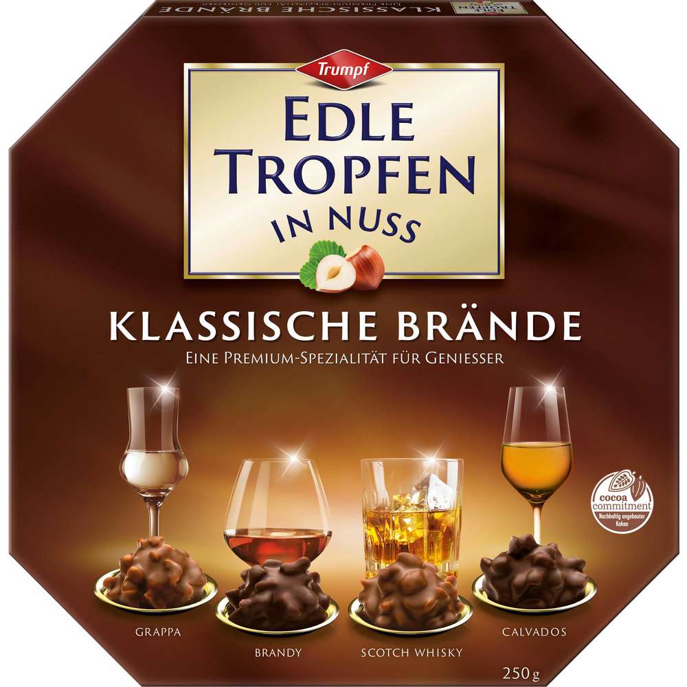 Produktabbildung Trumpf Pralinen Edle Tropfen, Klassische Brände