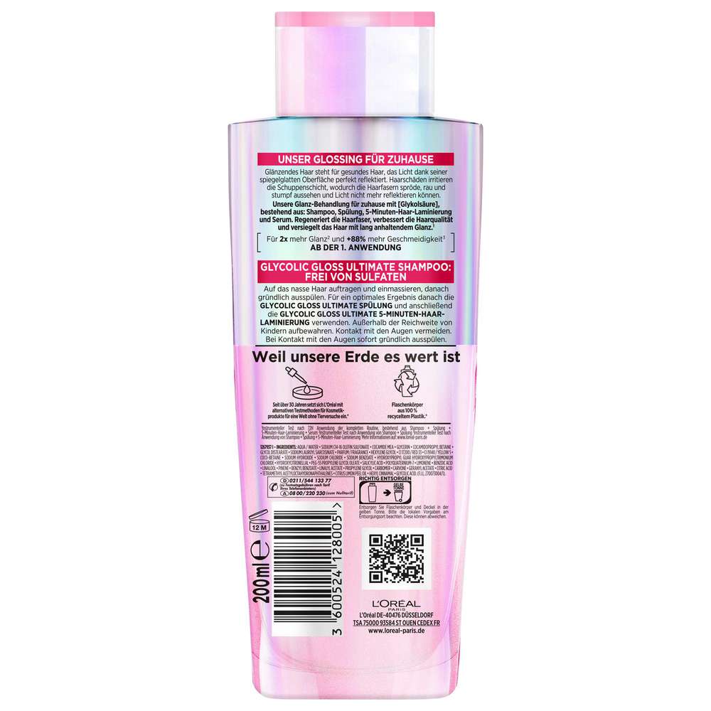 Produktabbildung L'Oreal Paris Elvital Haarshampoo, Glycolic Gloss