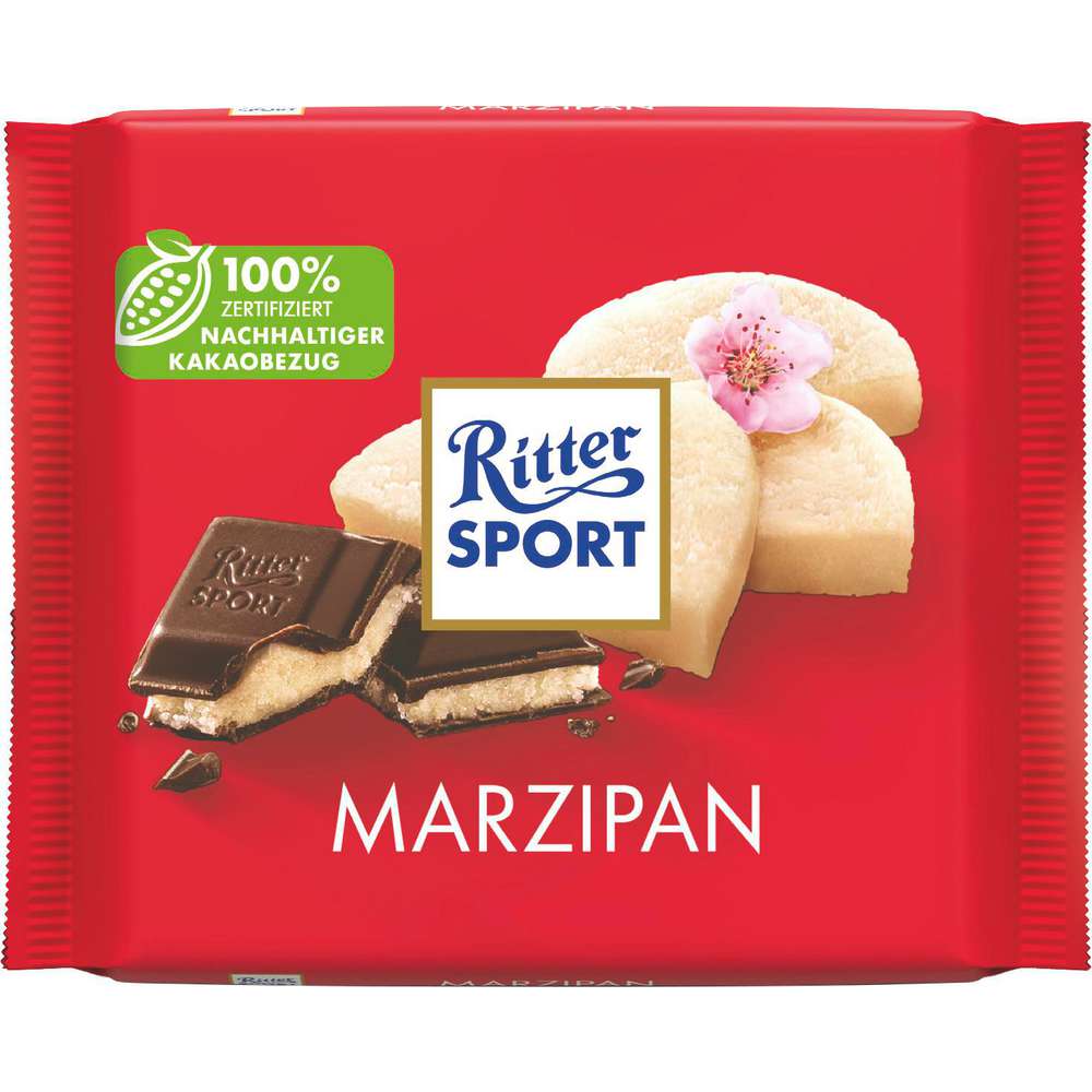 Produktabbildung Ritter Sport Tafelschokolade, Marzipan
