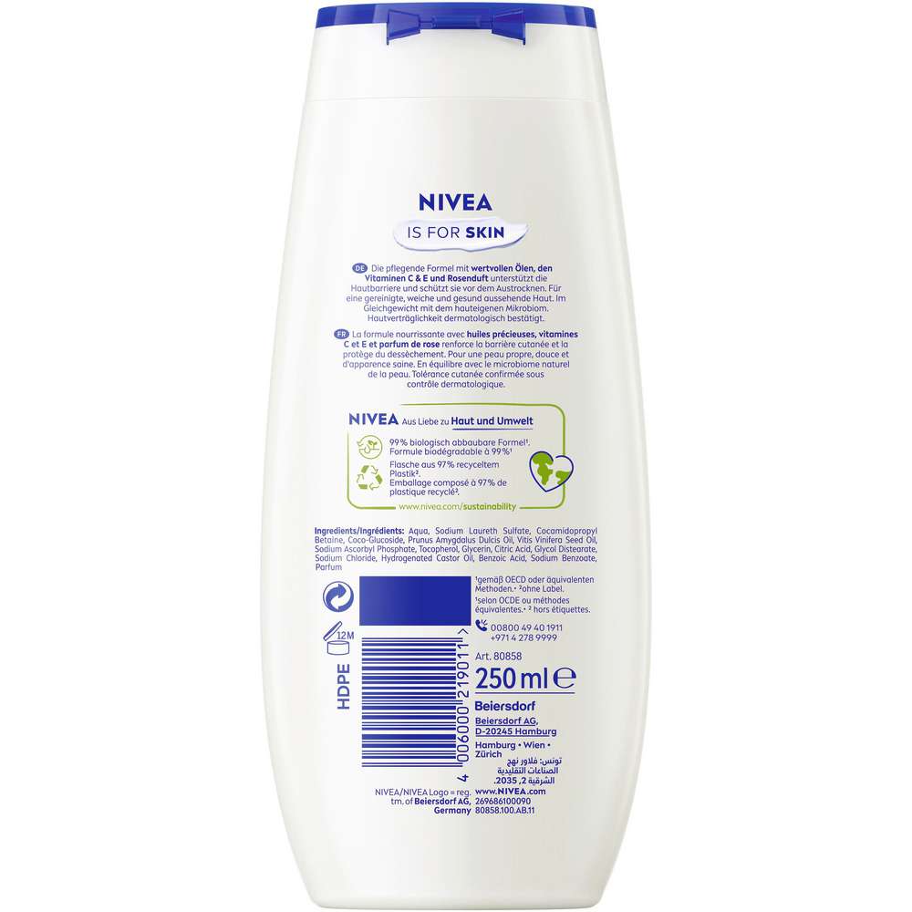 Produktabbildung Nivea Duschgel, Rose & Mandelöl