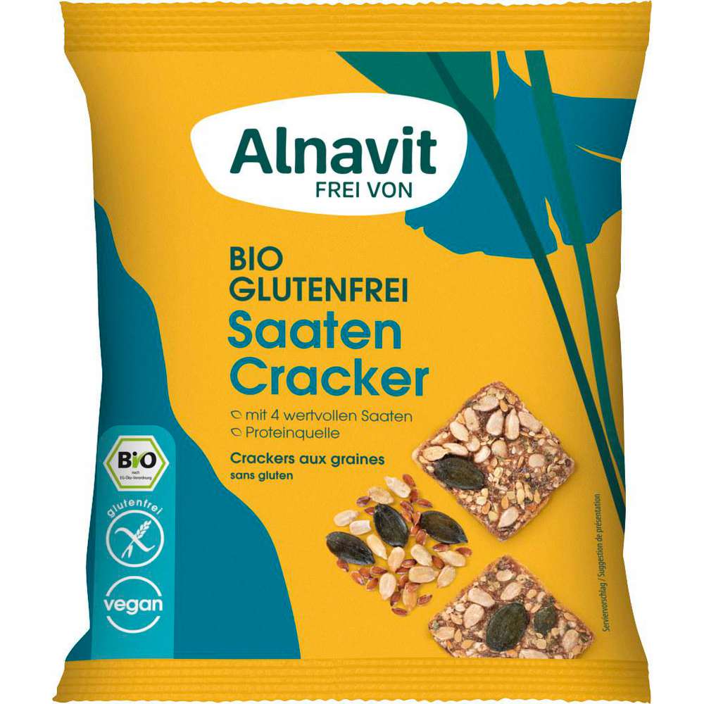 Produktabbildung Alnavit Bio Saaten Cracker glutenfrei