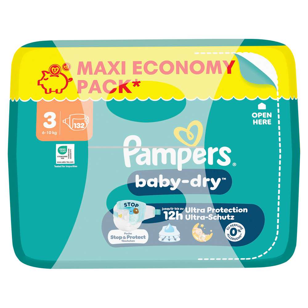 Produktabbildung Pampers Windeln Baby Dry Gr.3 Midi 6-10 kg