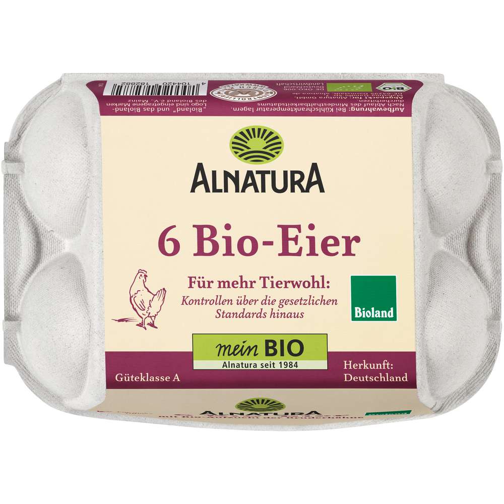 Produktabbildung Alnatura Bio Eier Bruderküken, Gr. M-L