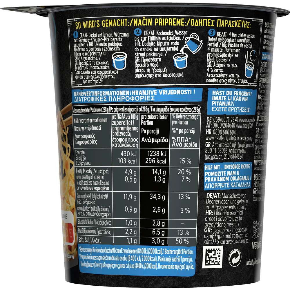 Produktabbildung Maggi Instant-Nudeln Cup Magic Asia, Chicken