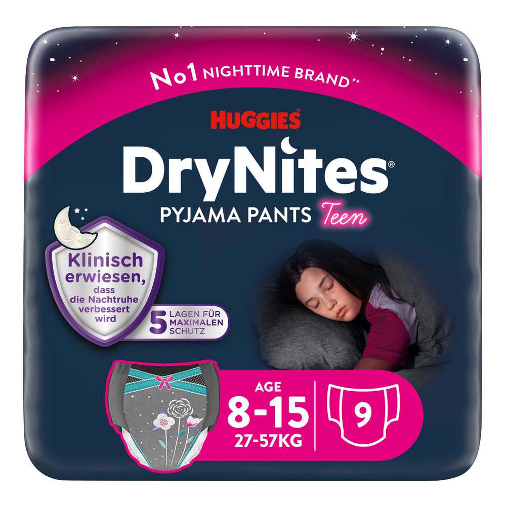 Produktabbildung Huggies Windeln DryNites Pyjama Pants, Girl 8-15 Jahre