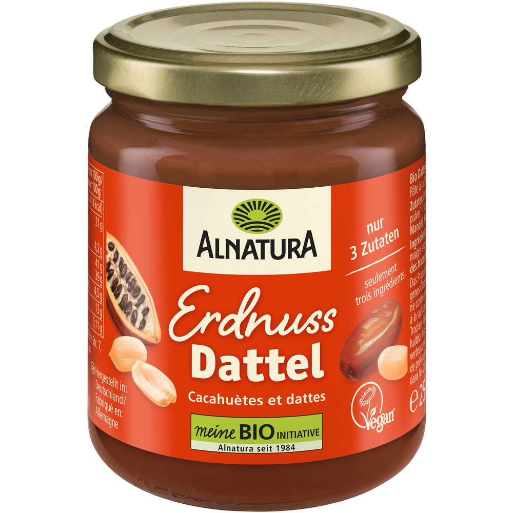 Produktabbildung Alnatura Bio Erdnuss-Dattel-Kakao Creme
