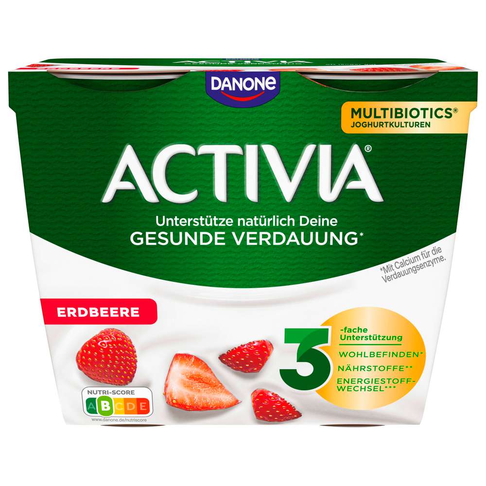 Produktabbildung Danone Activia Fruchtjoghurt, Erdbeere