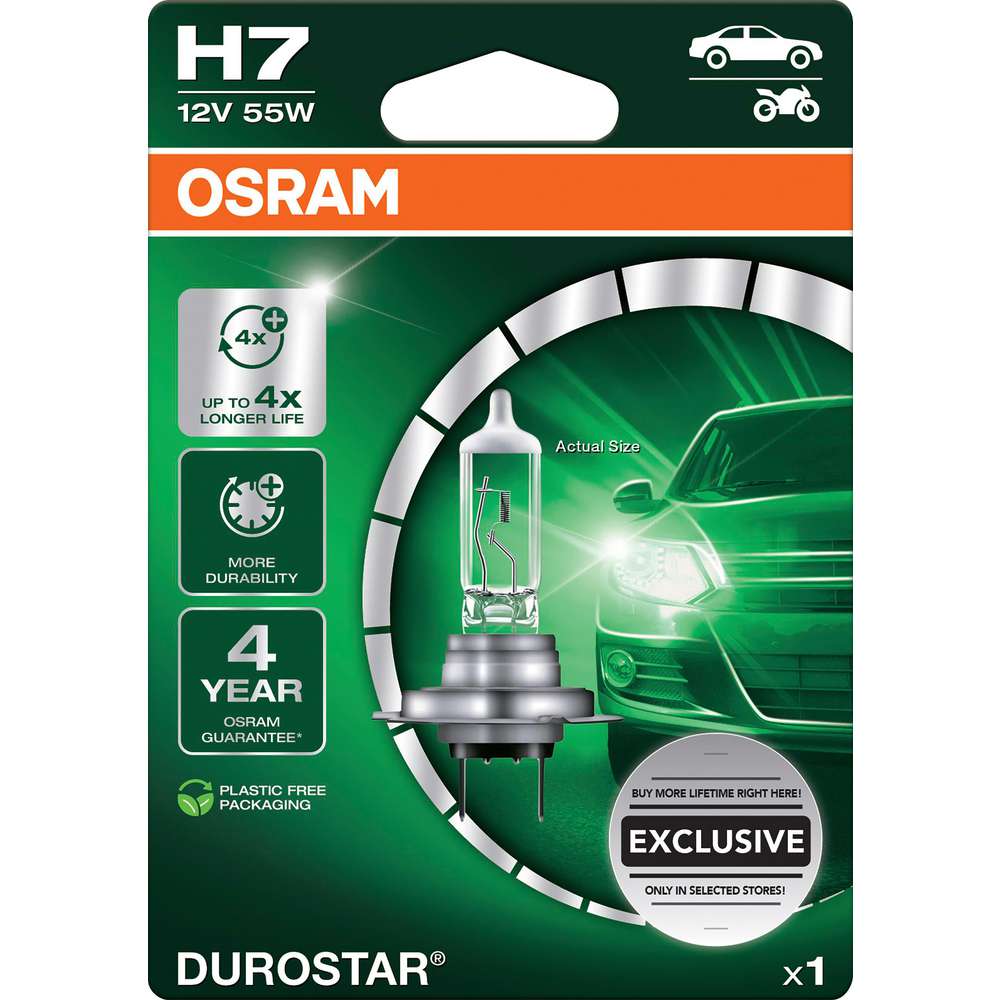 Produktabbildung Osram Scheinwerferbirne H7 Durostar