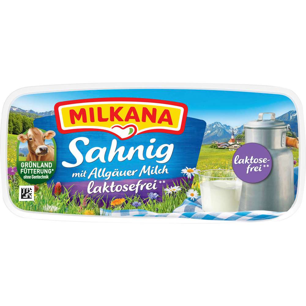 Produktabbildung Milkana Schmelzkäse, Der Sahnige, laktosefrei