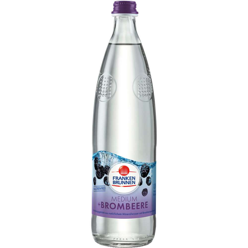 Produktabbildung Franken Brunnen Mineralwasser Medium + Brombeere