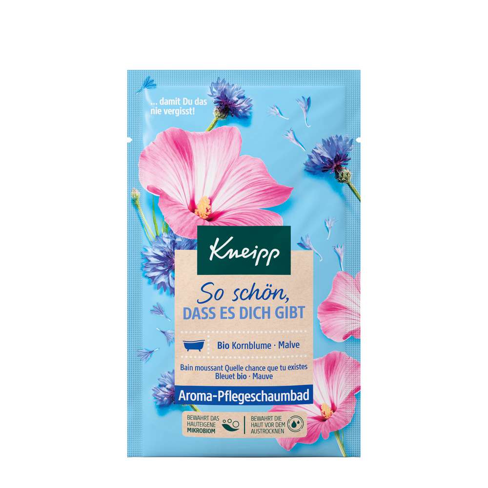 Produktabbildung Kneipp Aroma Pflegeschaumbad Kornblume/Malve