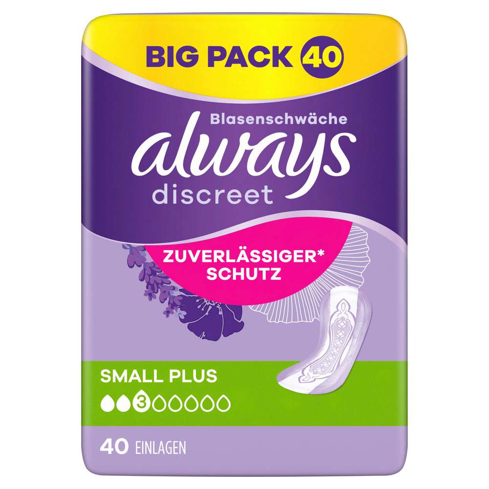 Produktabbildung Always Discreet Blasenschwäche Small Plus