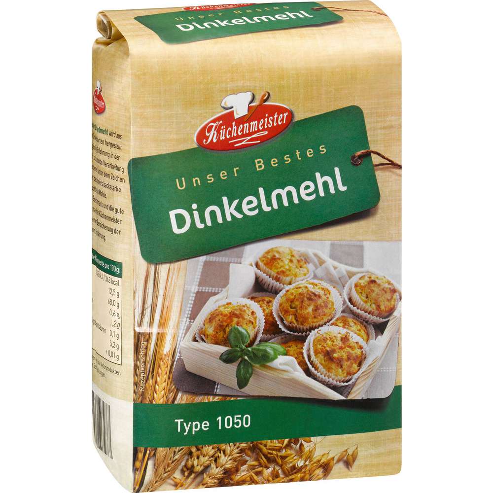 Produktabbildung Küchenmeister Dinkelmehl Type 1050
