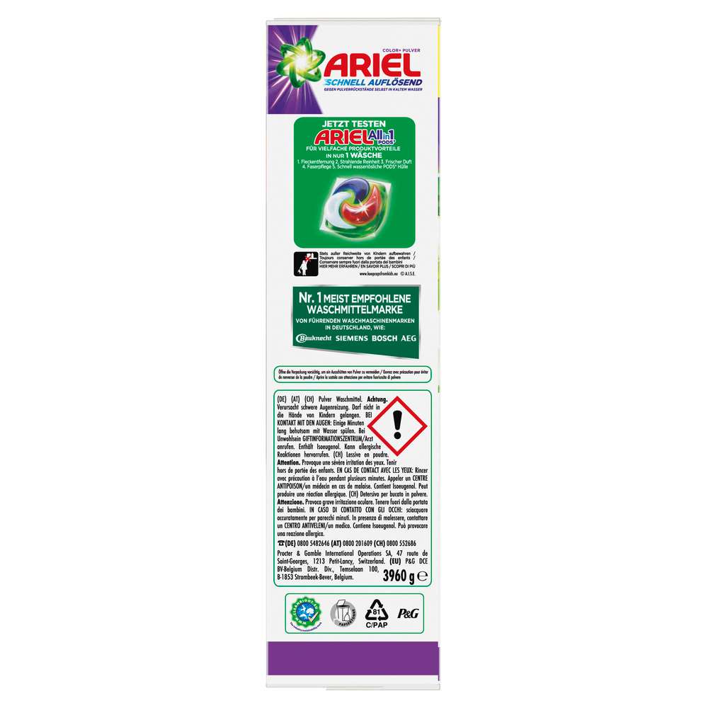 Produktabbildung Ariel Color-Waschmittel, Pulver