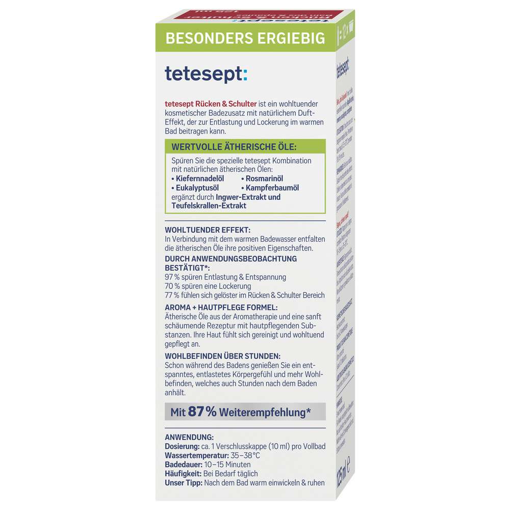 Produktabbildung tetesept Badezusatz für Rücken & Schulter