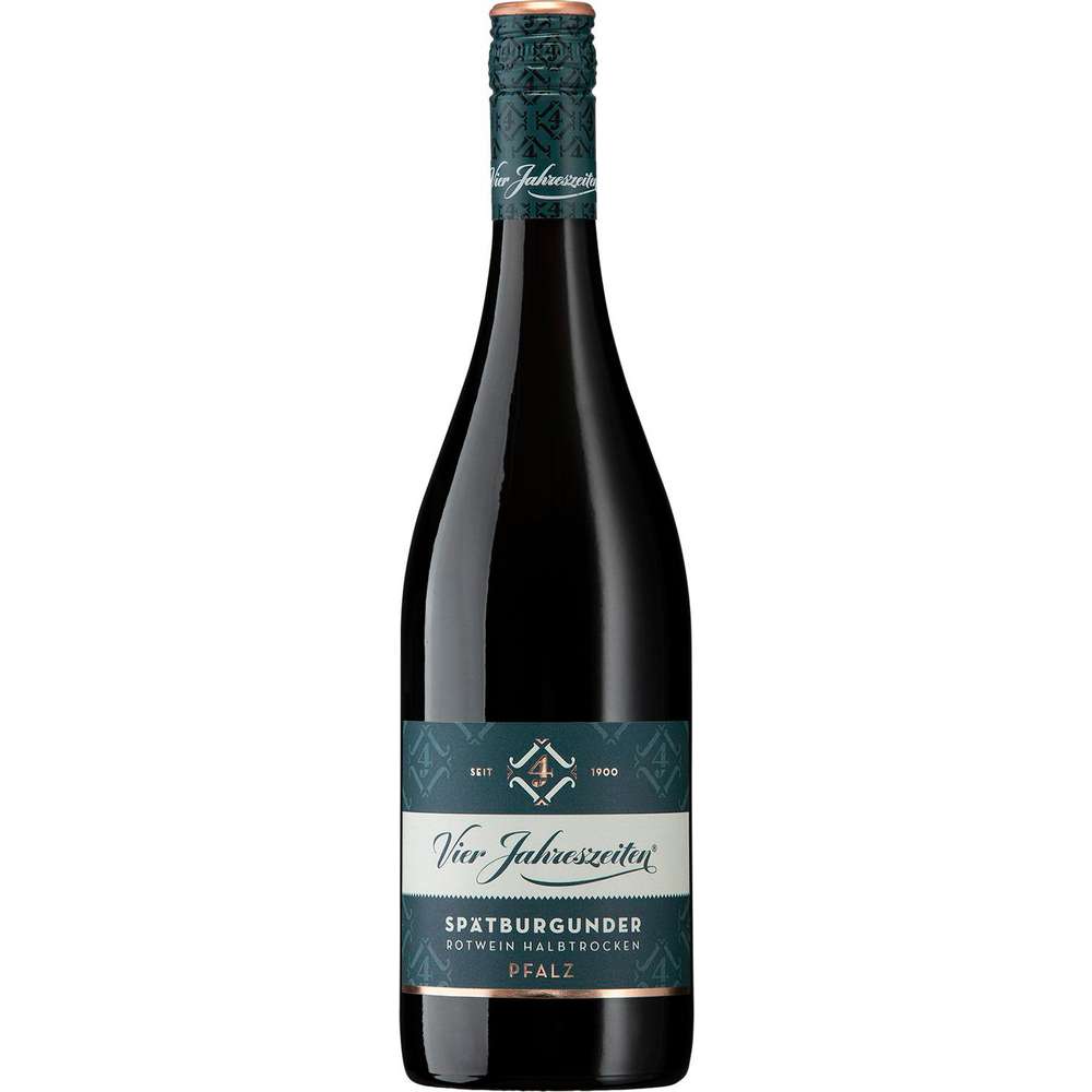 Produktabbildung Vier Jahreszeiten Spätburgunder Rotwein, halbtrocken