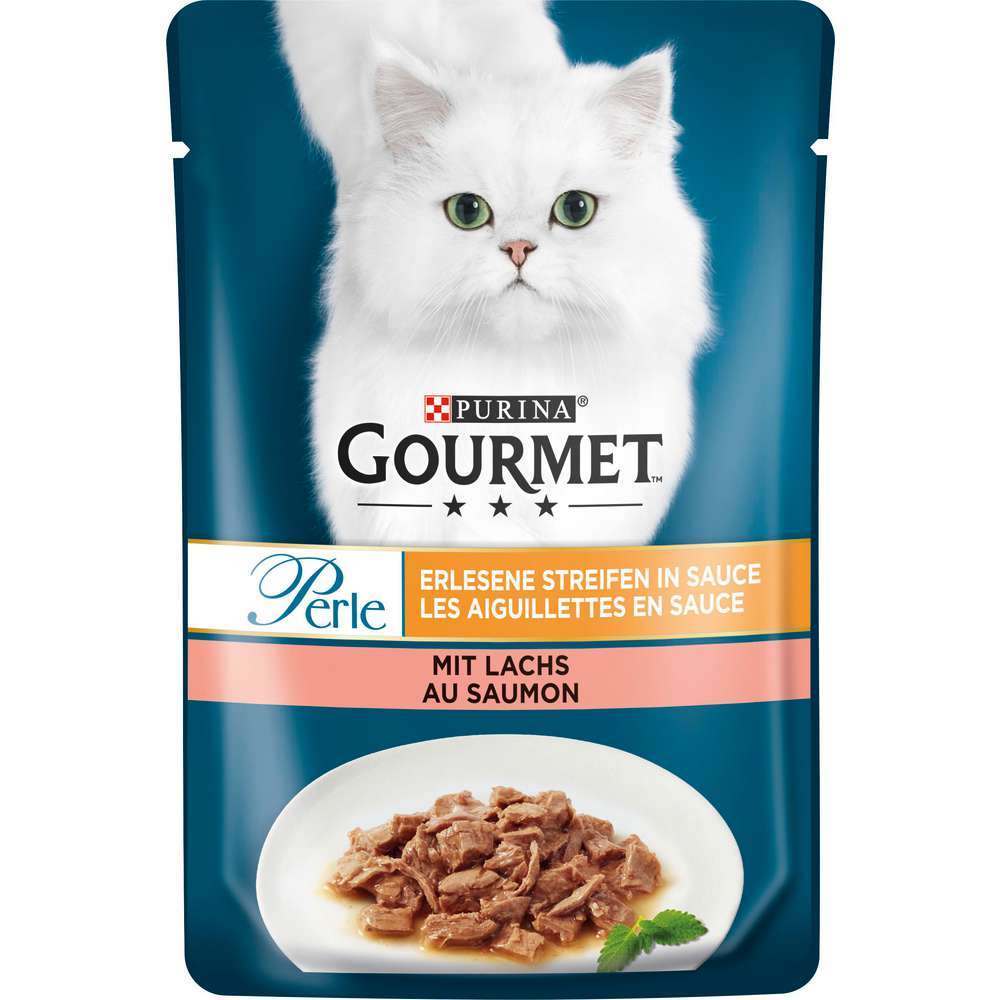 Produktabbildung Purina Katzen-Nassfutter Gourmet Perle, Lachs in Streifen