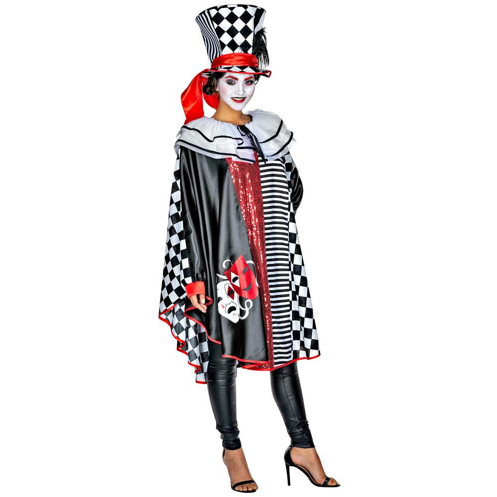 Produktabbildung Party x People Faschingskostüm Damen Cape Pierrot, Einheitsgröße