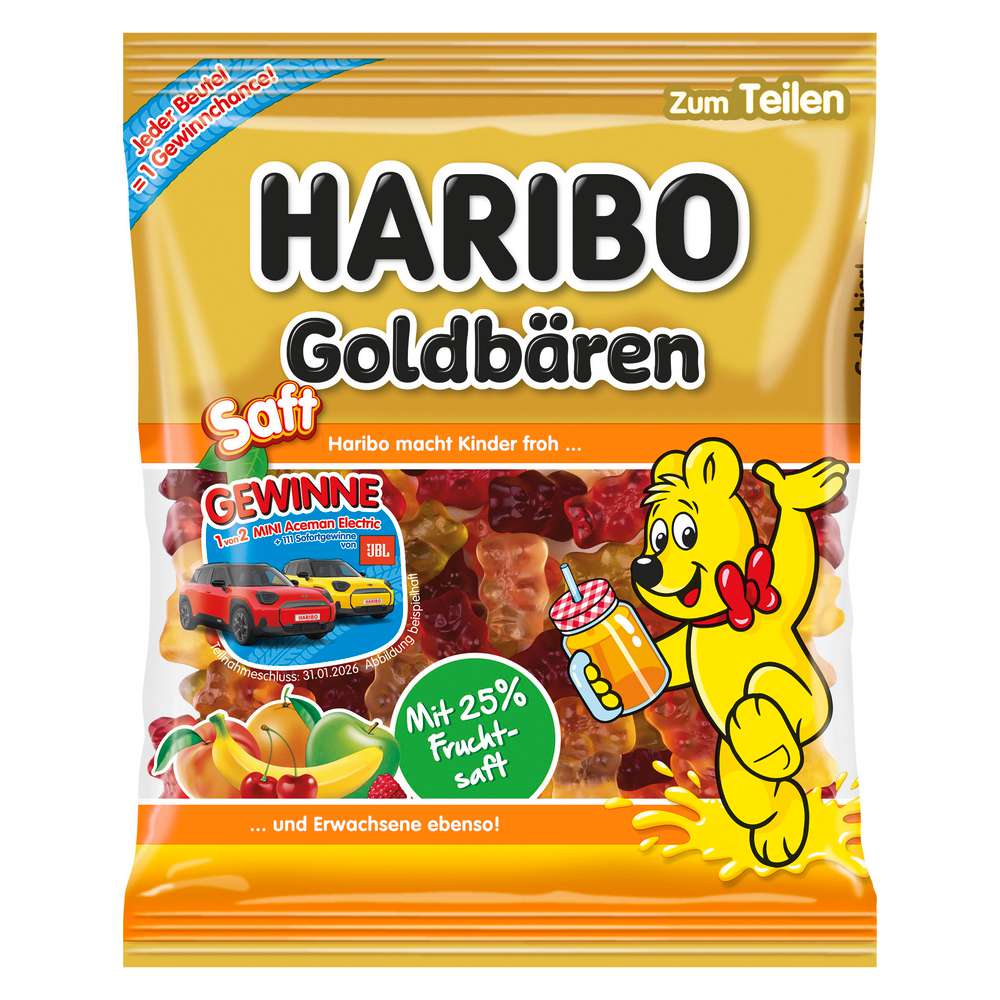 Produktabbildung Haribo Fruchtgummi Saft Goldbären