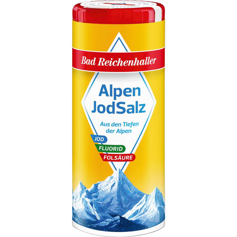 Produktabbildung Bad Reichenhaller Alpenjodsalz mit Fluorid + Folsäure
