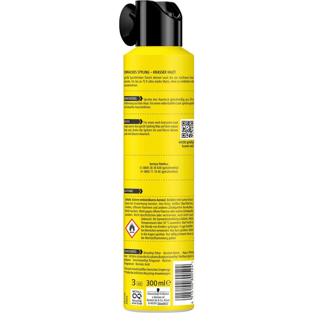 Produktabbildung Schwarzkopf Haarlack got2b, Sprühkleber