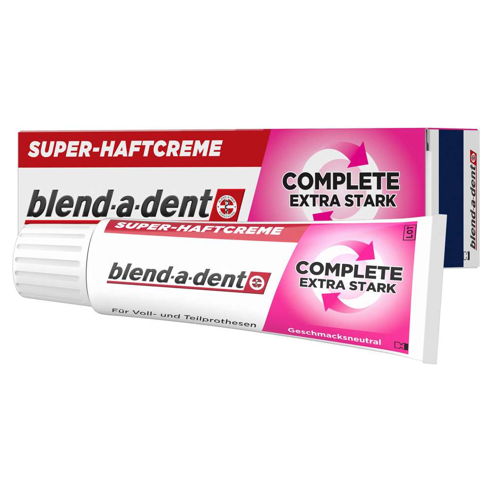 Produktabbildung Blend-A-Dent Haftcreme für Voll- und Teilprothesen Complete Starker Halt