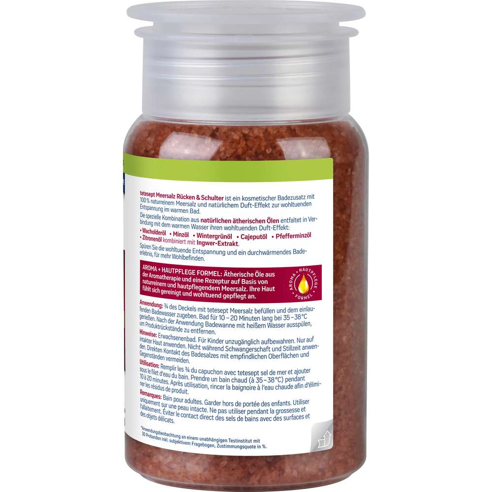 Produktabbildung tetesept Gesundheitsbad, Meeressalz, Rücken & Schulter