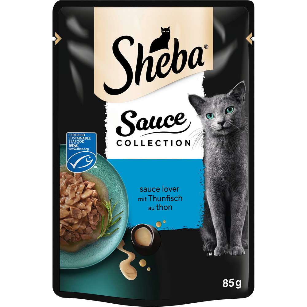 Produktabbildung Sheba Katzen-Nassfutter mit Thunfisch, Sauce Collection
