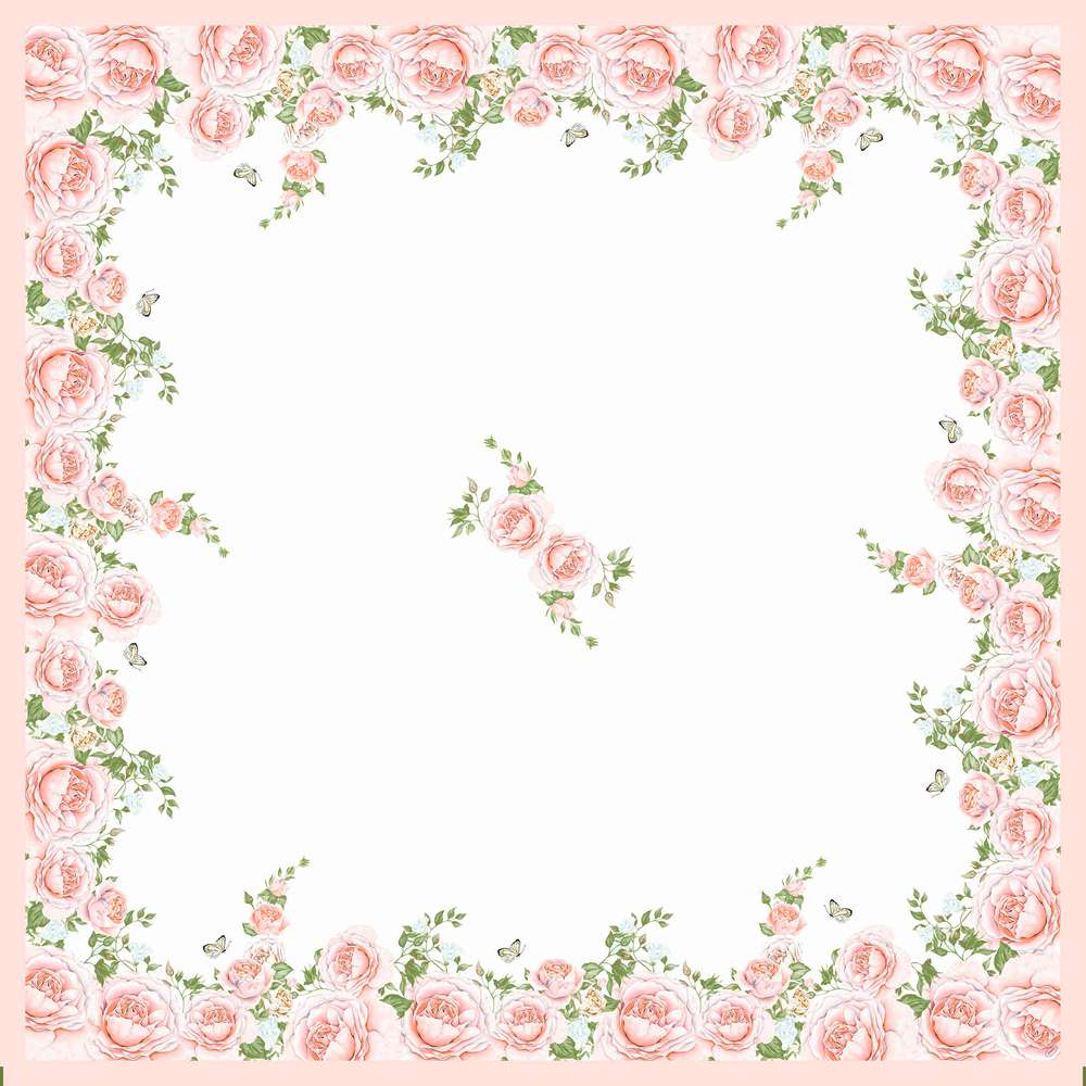 Produktabbildung Duni Papiervlies Tischdecke Rose Glory, 84 x 84cm