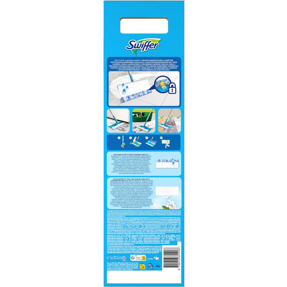 Produktabbildung Swiffer Boden Starterset Blue Wet Kit