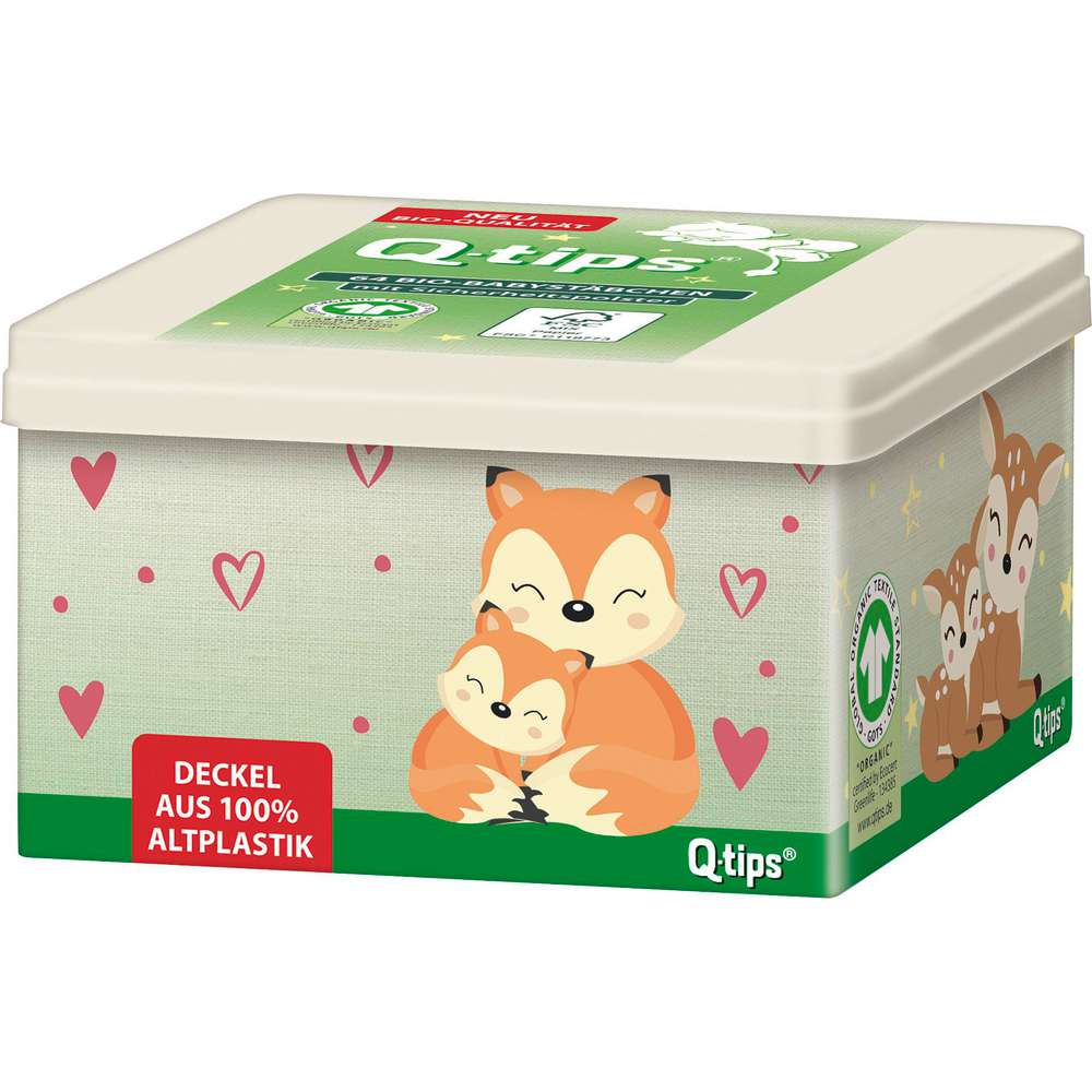 Produktabbildung Q-Tips Bio Baby-Wattestäbchen