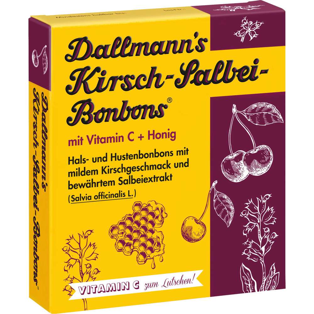 Produktabbildung Dallmann's Kirsch-Salbei-Bonbons