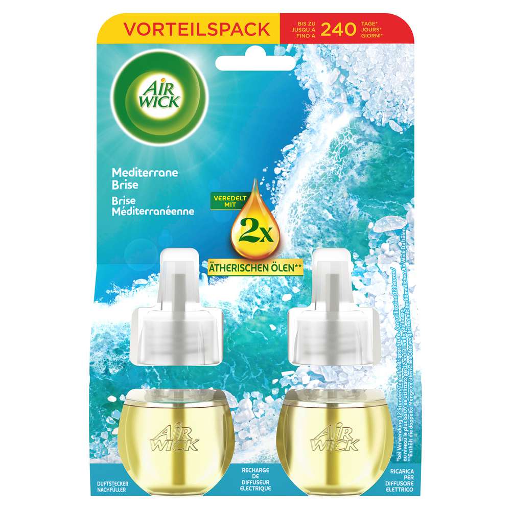 Produktabbildung Air Wick Lufterfrischer Nachfüller Duo, Mediterrane Brise