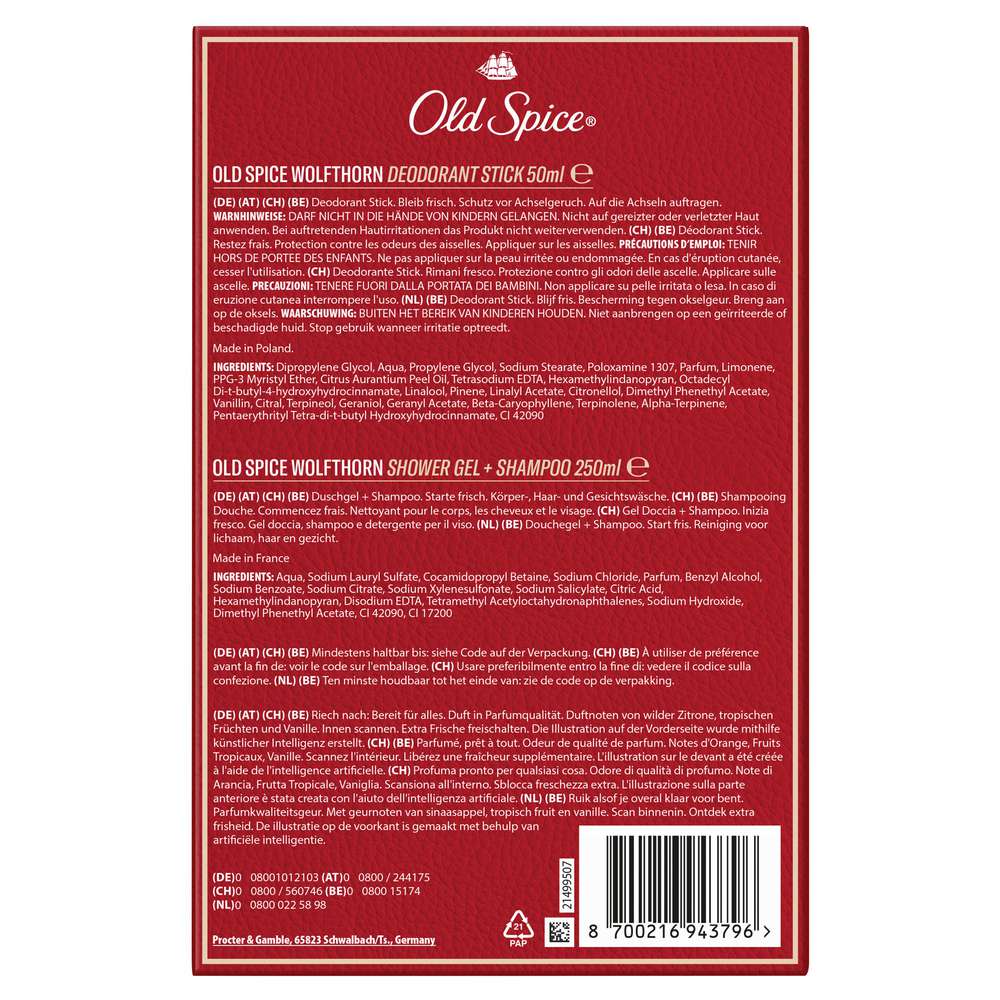 Produktabbildung Old Spice Geschenk-Set Gamer Wolfthorn