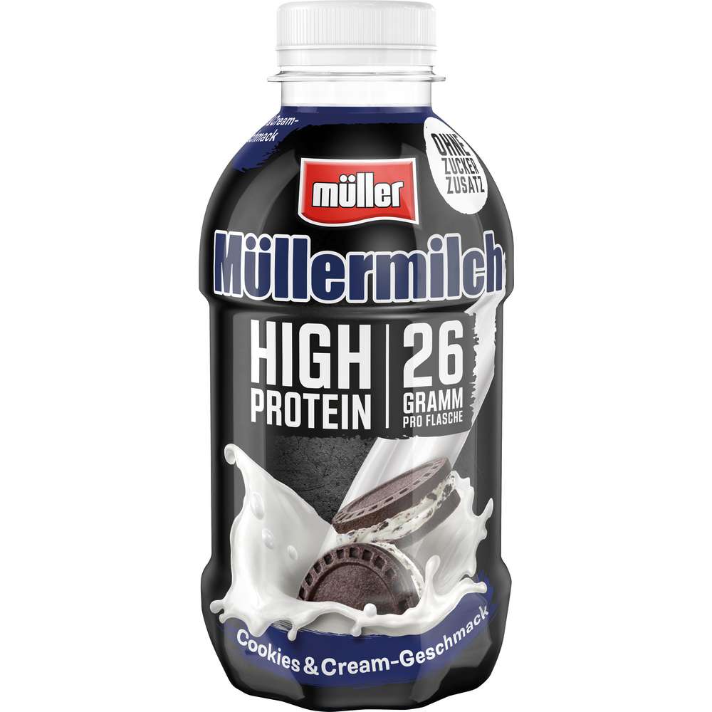 Produktabbildung Müller Müllermilch, High Protein, Cookies & Cream