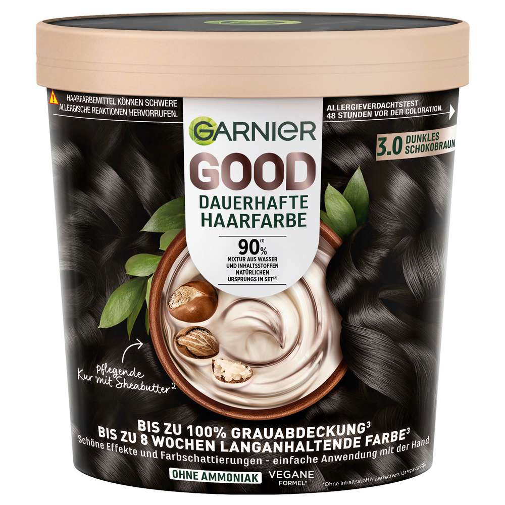 Produktabbildung Garnier Good Haarfarbe, 3.0 Dunkles Schokobraun