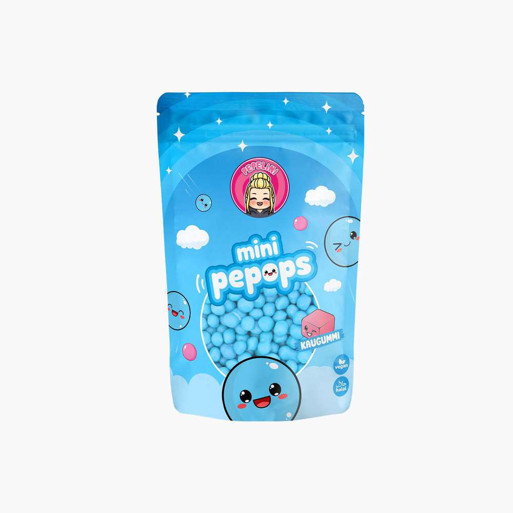 Produktabbildung Pepelini Mini Pepops Kaugummi blau