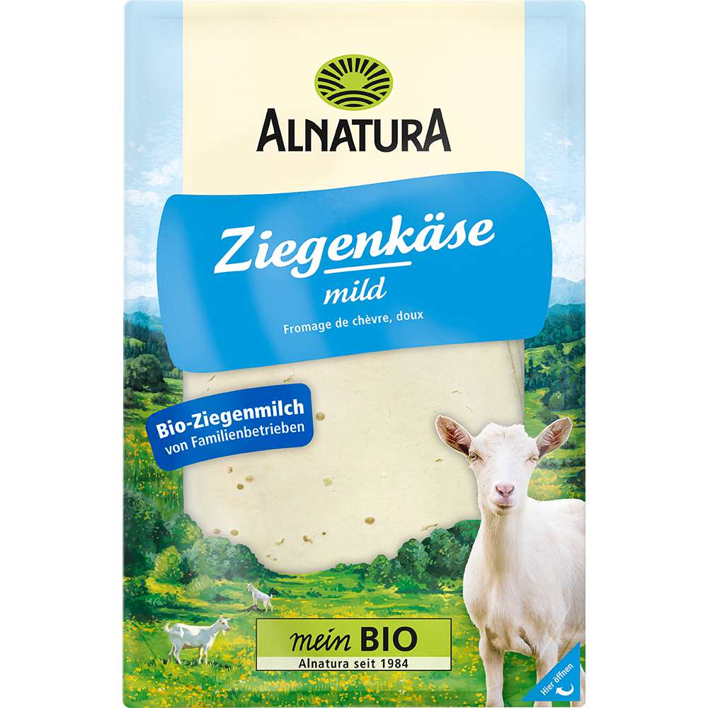 Produktabbildung Alnatura Bio-Ziegengouda in Scheiben