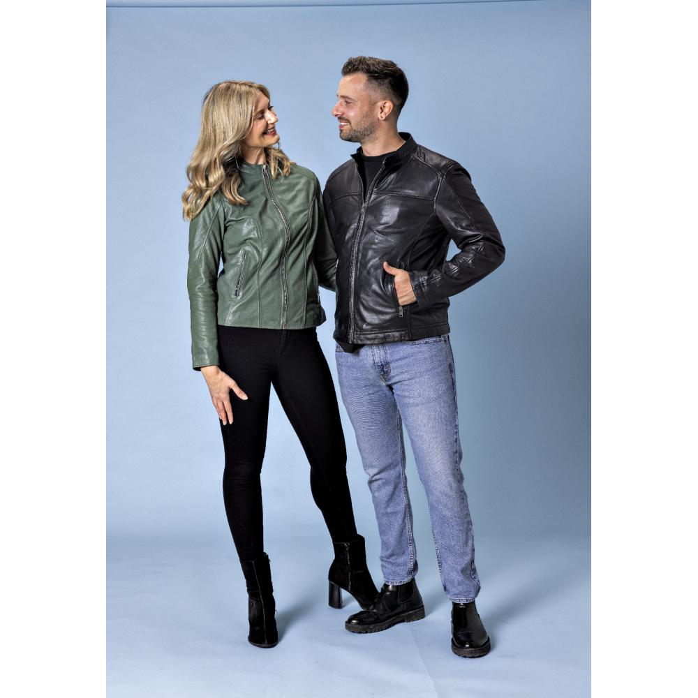 Produktabbildung keine Marke Damen- oder Herren-Lederjacke, je Artikel