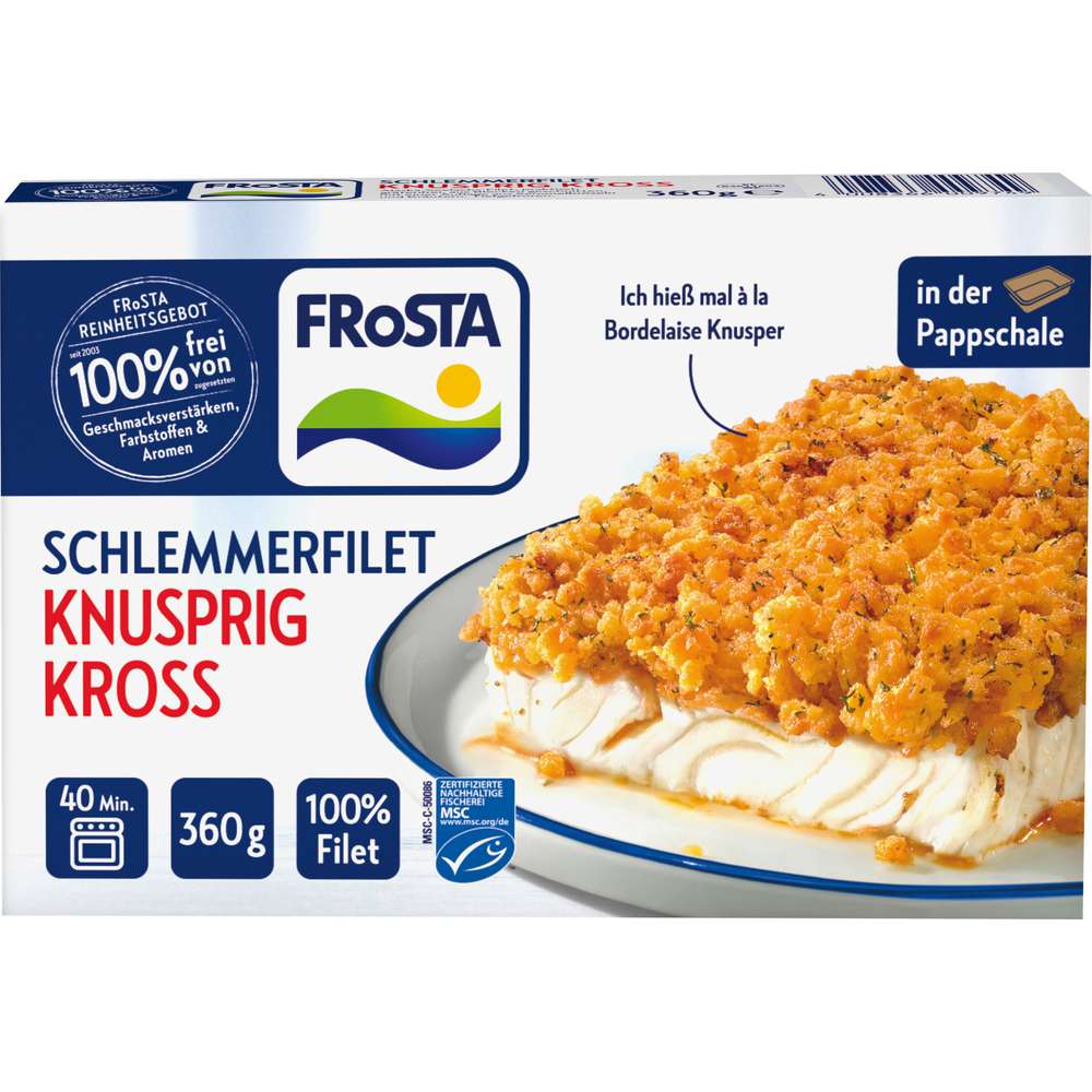 Produktabbildung Frosta MSC Schlemmer-Filet à la Bordelaise Knusper, tiefgekühlt  