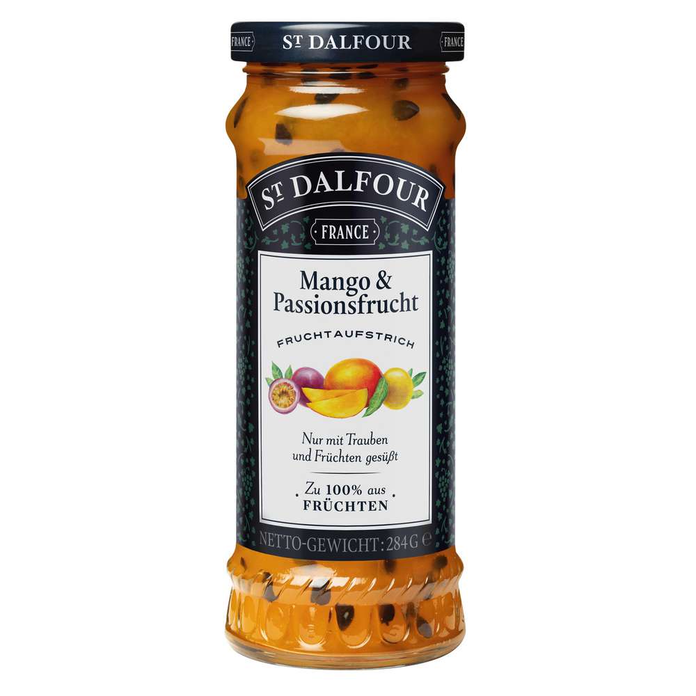 Produktabbildung St. Dalfour Fruchtaufstrich, Mango & Passionsfrucht