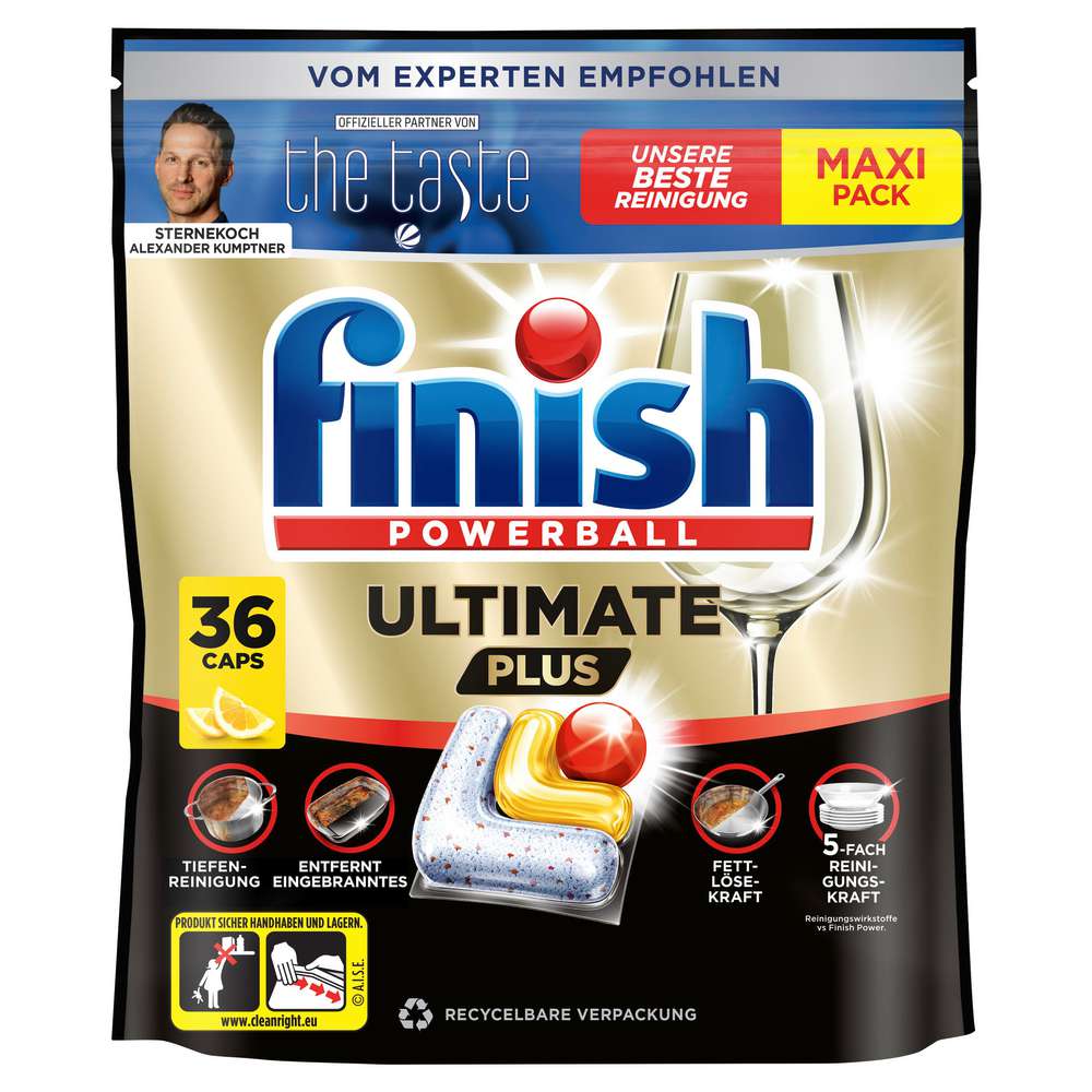 Produktabbildung Finish Spülmaschinen-Tabs, Powerball Ultimate Plus, Citrus