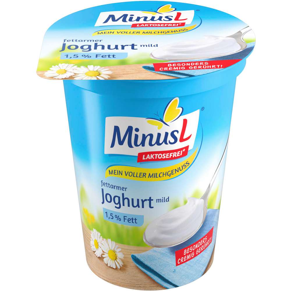 Produktabbildung Minus L Naturjoghurt 1,5% Fett, laktosefrei