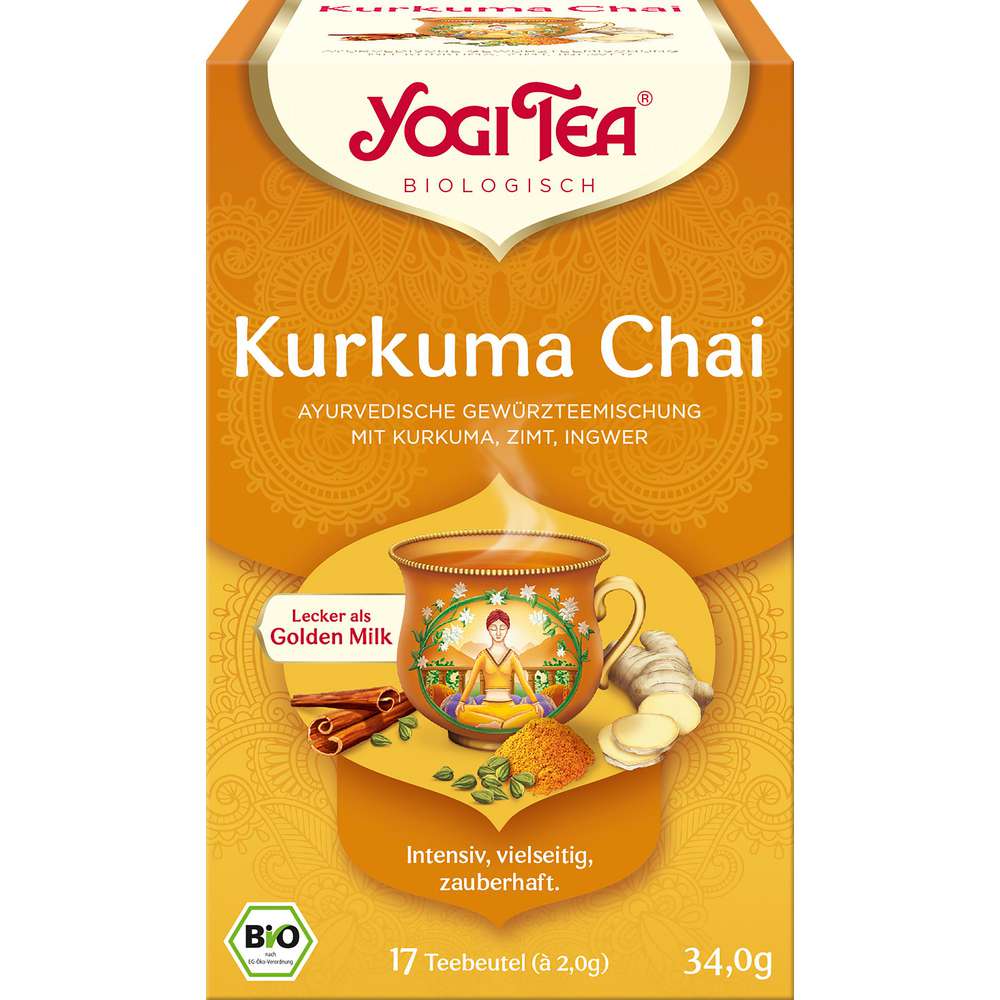 Produktabbildung Yogi Tea Bio Gewürz-Tee Kurkuma Chai