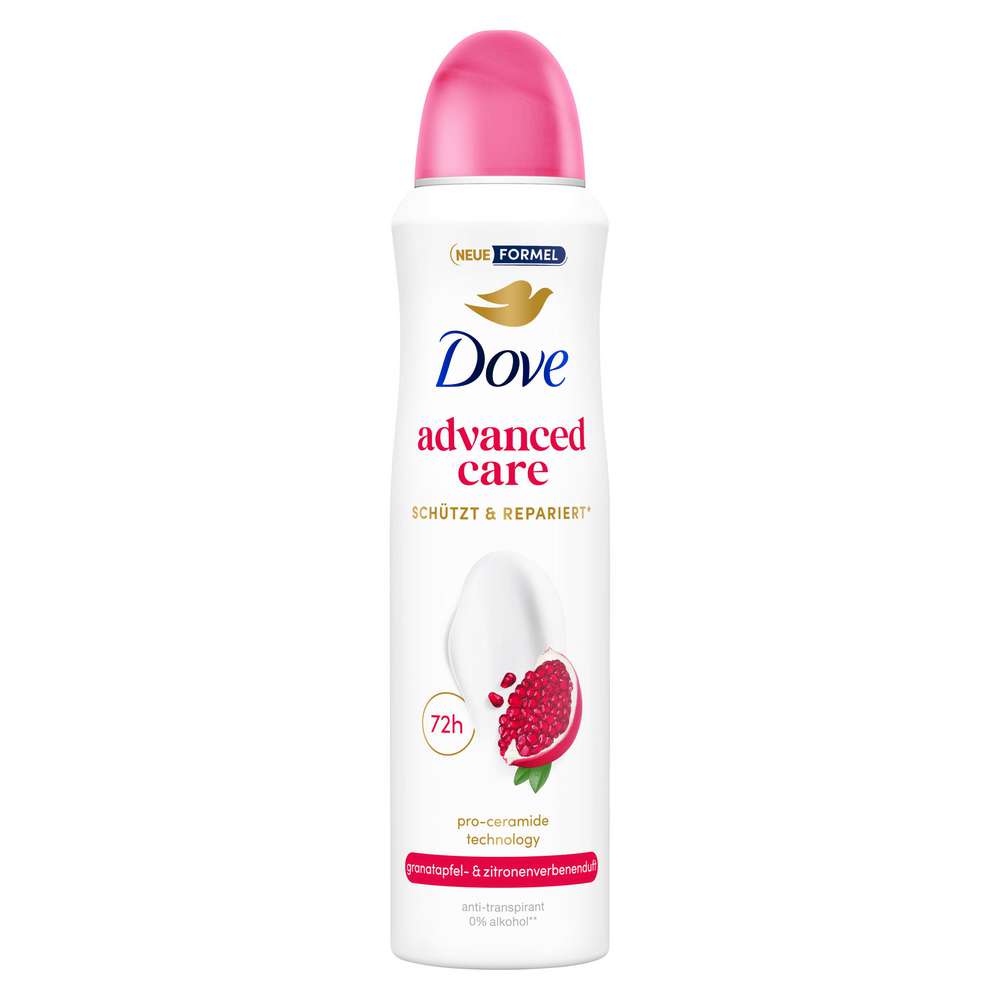Produktabbildung Dove Deospray Advanced Care, Granatapfel