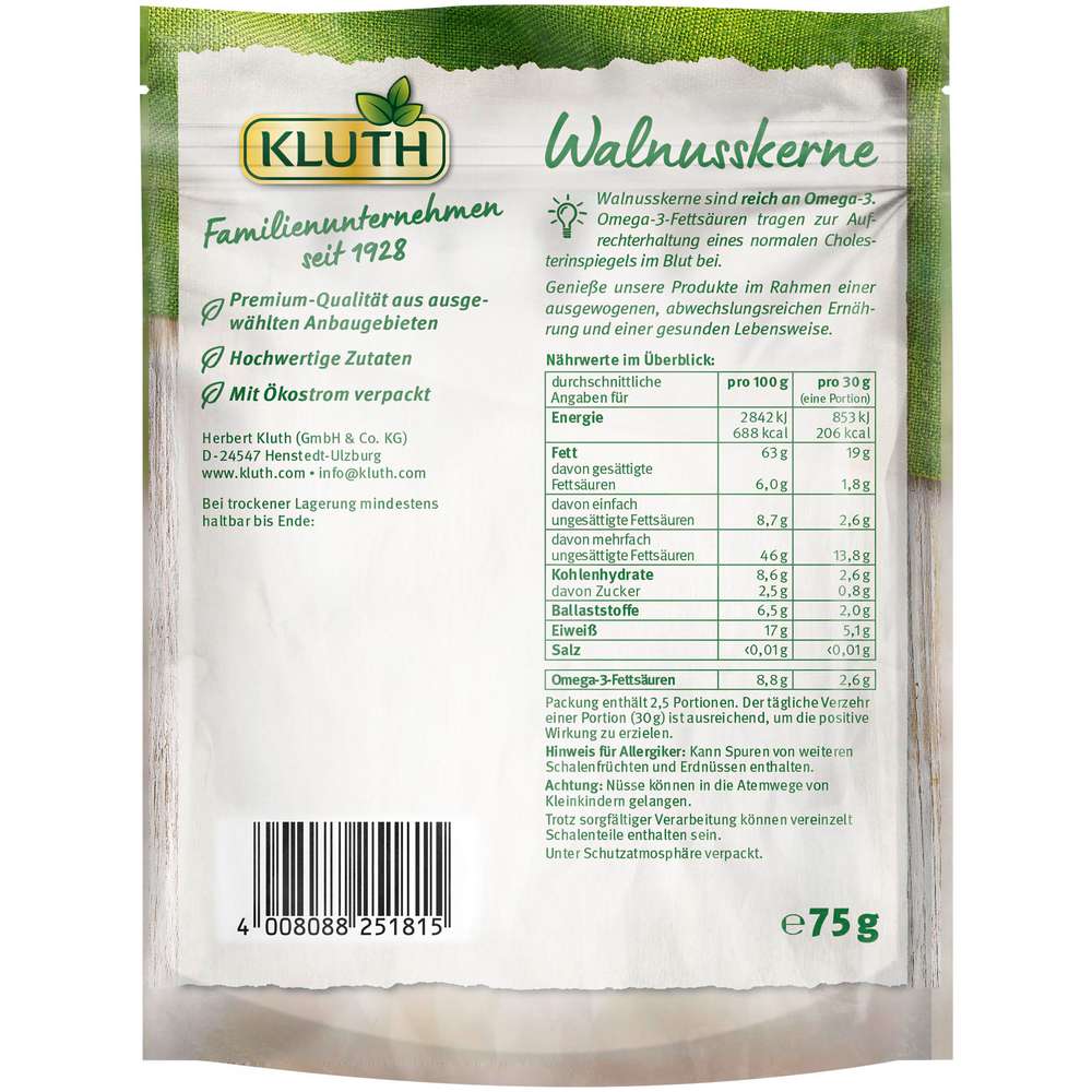 Produktabbildung Kluth Walnusskerne