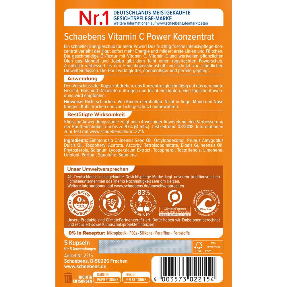 Produktabbildung Schaebens Vitamin C Power Konzentrat